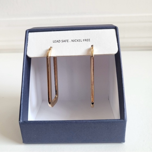House of Harlow Elegant Gold Hoop Earrings - Picture 1 of 6